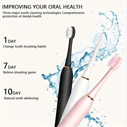 Automatic Electric Toothbrush Six-Speed Adult & Children's Universal Soft Bristle Charging Smart Toothbrush for All Ages