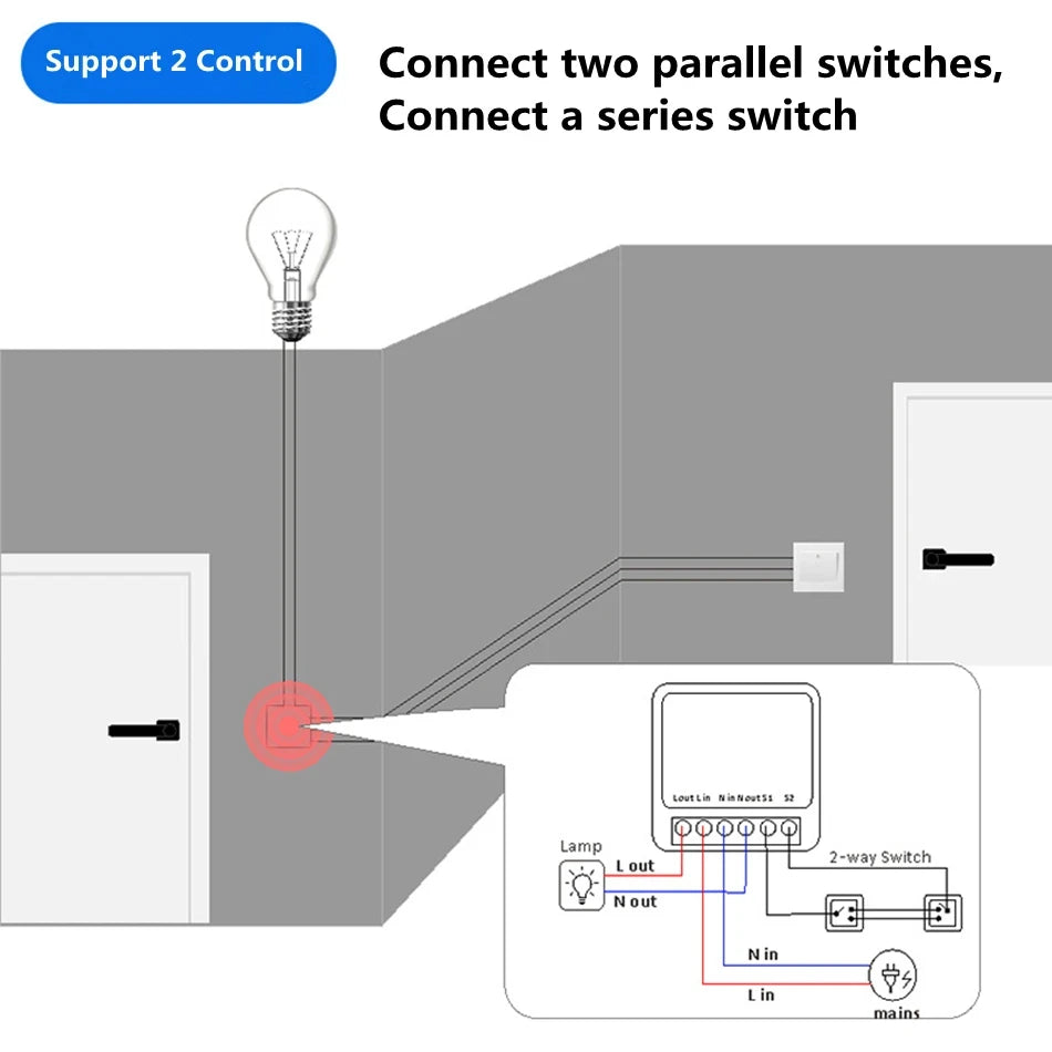16A Mini Wifi Switch
