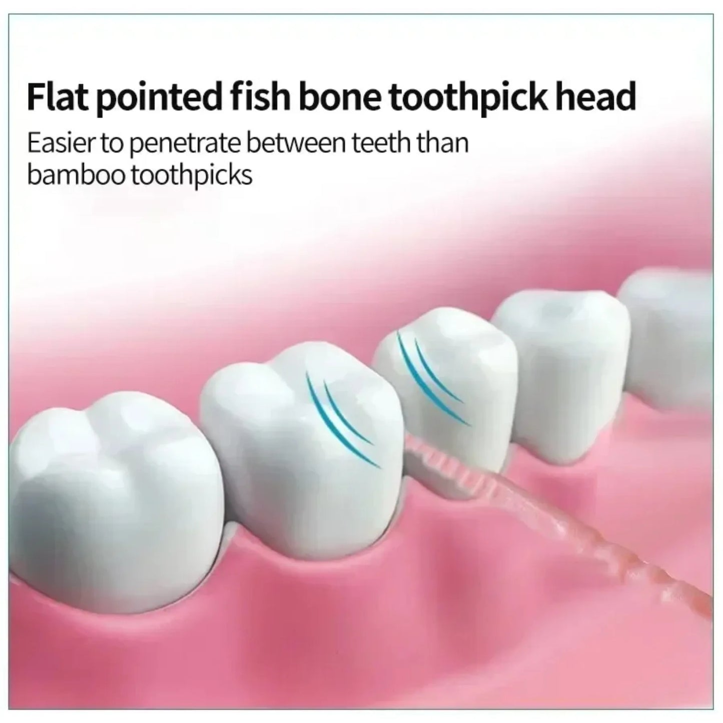 Portable ultra-fine toothpicks, disposable family box, double-head high-end personalized creative fruit sticks