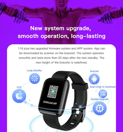 PHONEPACE Smart Fitness Tracker Bracelet with Color Screen Health Reminders Exercise Step Counting Information Notifications