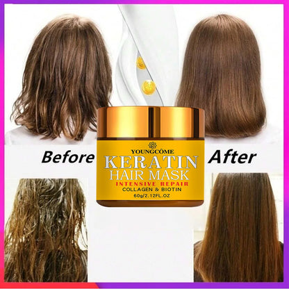Hair Repairs Hair Mask Biotin Collagen Keratin Treatment Hairs Conditioner Hair Essential Oil Nourishing for Dry Damaged