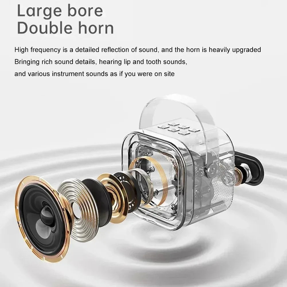 Karaoke Wireless Portable Bluetooth Speaker With Microphone Machine Mini Lamp Caixa De Som Sound Box Music Small Blootooth Mp3